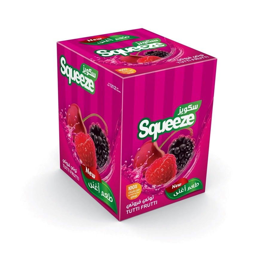 Buy Squeeze Drink Mix Powder Tutti Frutti 30 g *12 pcs Online in Jordan
